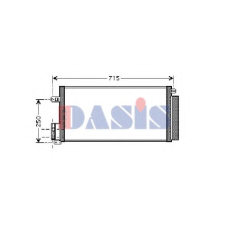 082039N AKS DASIS Конденсатор, кондиционер