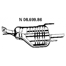 08.699.86 EBERSPACHER Глушитель выхлопных газов конечный