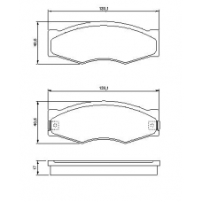 0 986 490 990 BOSCH Комплект тормозных колодок, дисковый тормоз