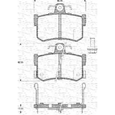 363702161063 MAGNETI MARELLI Комплект тормозных колодок, дисковый тормоз