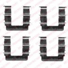 LX0463 DELPHI Комплектующие, колодки дискового тормоза
