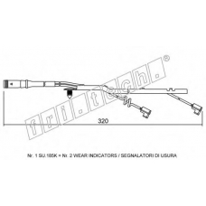 SU.185K fri.tech. Сигнализатор, износ тормозных колодок