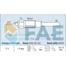 74198 FAE Свеча накаливания