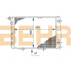 2108887 BEHR Radiator