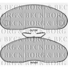 BBP1513 BORG & BECK Комплект тормозных колодок, дисковый тормоз