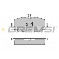 BP3015 BREMSI Комплект тормозных колодок, дисковый тормоз