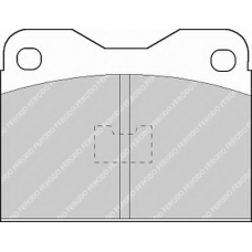 FDB123 FERODO Комплект тормозных колодок, дисковый тормоз