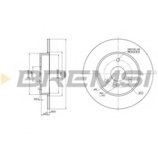 DBB111S BREMSI Тормозной диск