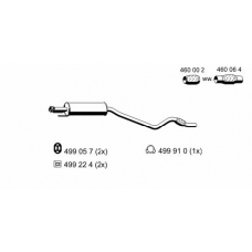 052009 ERNST Средний глушитель выхлопных газов