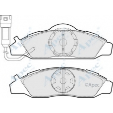 PAD957 APEC Комплект тормозных колодок, дисковый тормоз