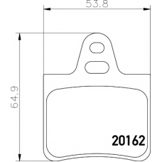 8DB 355 019-011 HELLA PAGID Комплект тормозных колодок, дисковый тормоз