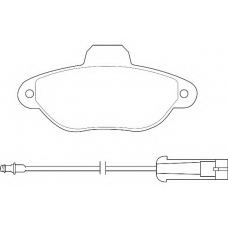 WBP21436A WAGNER LOCKHEED Комплект тормозных колодок, дисковый тормоз