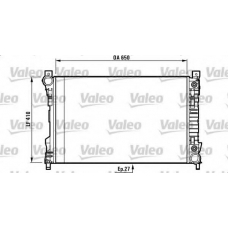 732741 VALEO Радиатор, охлаждение двигателя
