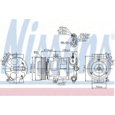 89100 NISSENS Компрессор, кондиционер