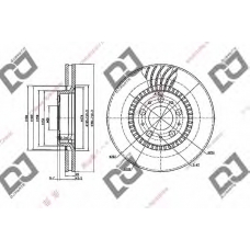 BD2006 DJ PARTS Тормозной диск