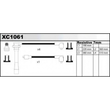 XC1061 QUINTON HAZELL Комплект проводов зажигания