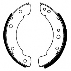 8DB 355 000-541 HELLA Комплект тормозных колодок