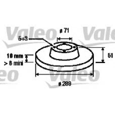 186785 VALEO Тормозной диск