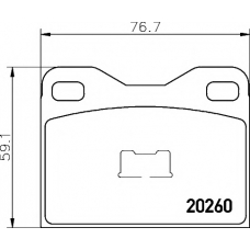 8DB 355 007-031 HELLA PAGID Комплект тормозных колодок, дисковый тормоз