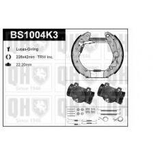 BS1004K3 QUINTON HAZELL Комплект тормозов, барабанный тормозной механизм