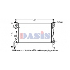 060025N AKS DASIS Радиатор, охлаждение двигателя