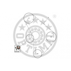 SK-1049 OPTIMAL Комплект ремня грм