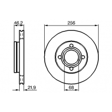 0 986 478 018 BOSCH Тормозной диск