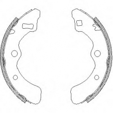 Z4061.00 WOKING Комплект тормозных колодок