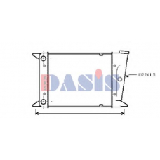 040200N AKS DASIS Радиатор, охлаждение двигателя