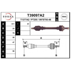 T39097A2 EAI Приводной вал