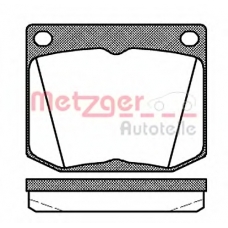1170698 METZGER Комплект тормозных колодок, дисковый тормоз