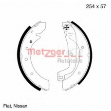 MG 570 METZGER Комплект тормозных колодок