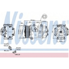 89136 NISSENS Компрессор, кондиционер