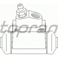 300 025 TOPRAN Колесный тормозной цилиндр