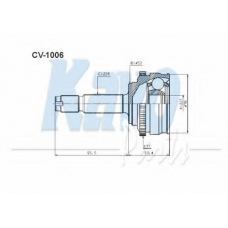 CV-1006 KAVO PARTS Шарнирный комплект, приводной вал