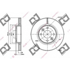 BD1317 DJ PARTS Тормозной диск