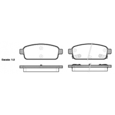 P15323.02 WOKING Комплект тормозных колодок, дисковый тормоз