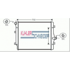 1300261 KUHLER SCHNEIDER Радиатор, охлаждение двигател