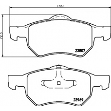 8DB 355 010-641 HELLA PAGID Комплект тормозных колодок, дисковый тормоз