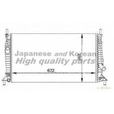 M553-21 ASHUKI Радиатор, охлаждение двигателя