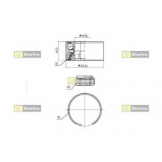 LO 03596 STARLINE Комплект подшипника ступицы колеса