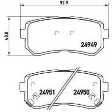 P 30 046 BREMBO Комплект тормозных колодок, дисковый тормоз