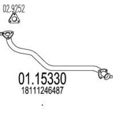 01.15330 MTS Труба выхлопного газа