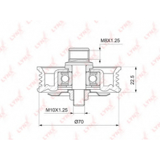 PB5045 LYNX Pb-5045 ролик натяжной / приводной