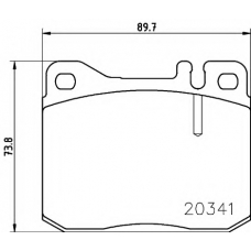 8DB 355 017-431 HELLA Комплект тормозных колодок, дисковый тормоз