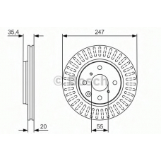 0 986 479 968 BOSCH Тормозной диск