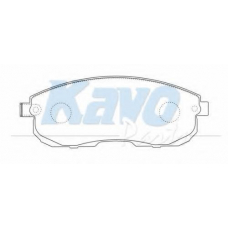 BP-6602 KAVO PARTS Комплект тормозных колодок, дисковый тормоз