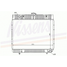 62540 NISSENS Радиатор, охлаждение двигателя