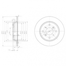 BG3062 DELPHI Тормозной диск