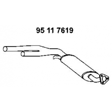 95 11 7619 EBERSPACHER Средний глушитель выхлопных газов